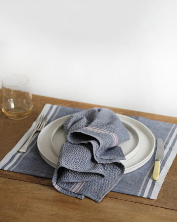 Kinsail Serviette - natural fibre napkins & table linen - Mungo